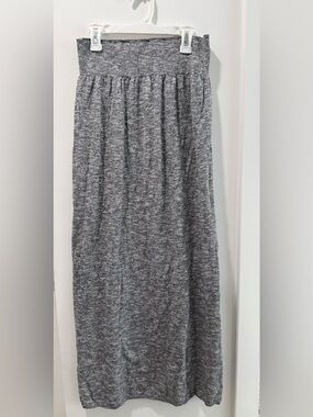 Free People Heather Gray Knit Maxi Skirt